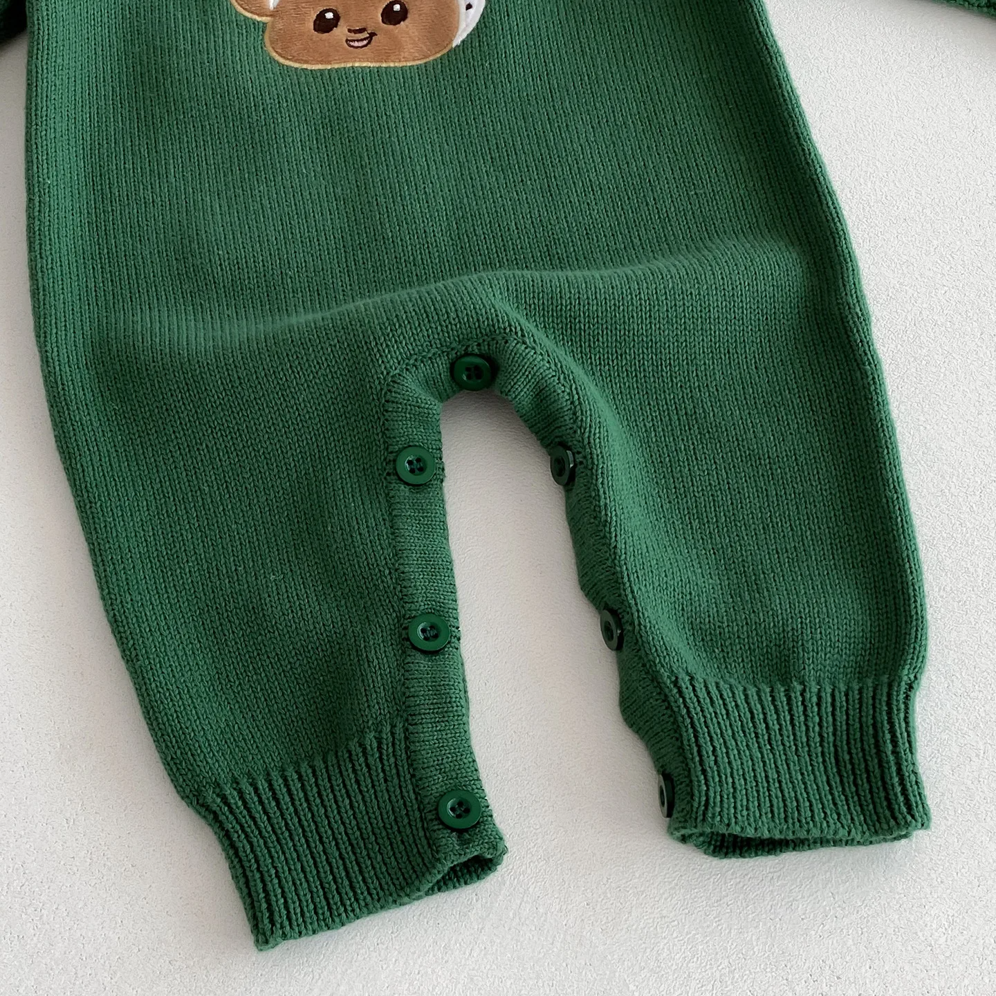 'Butter Day' Long Sleeve Knitted Romper