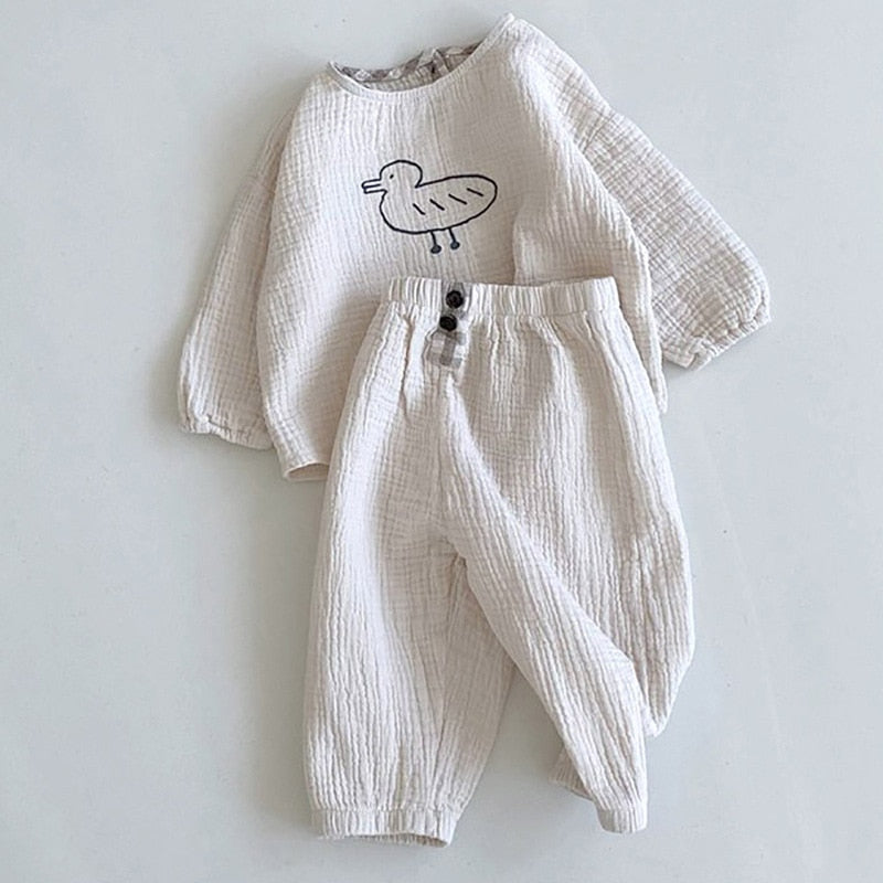 Shirt & Pants 2 Piece Cotton Set