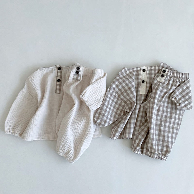 Shirt & Pants 2 Piece Cotton Set