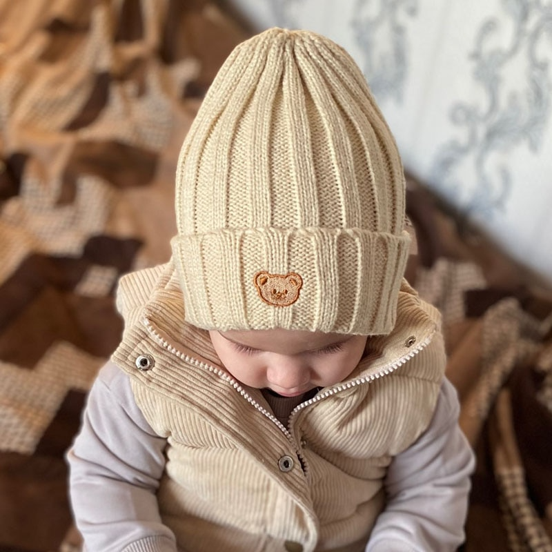Soft Warm Baby Knitted Beanies