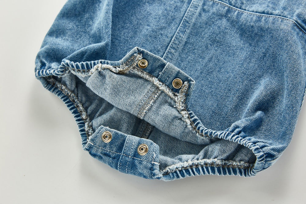 Sleeveless Denim Overalls