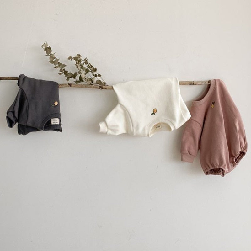 Soft Long-sleeved Snap Bodysuit