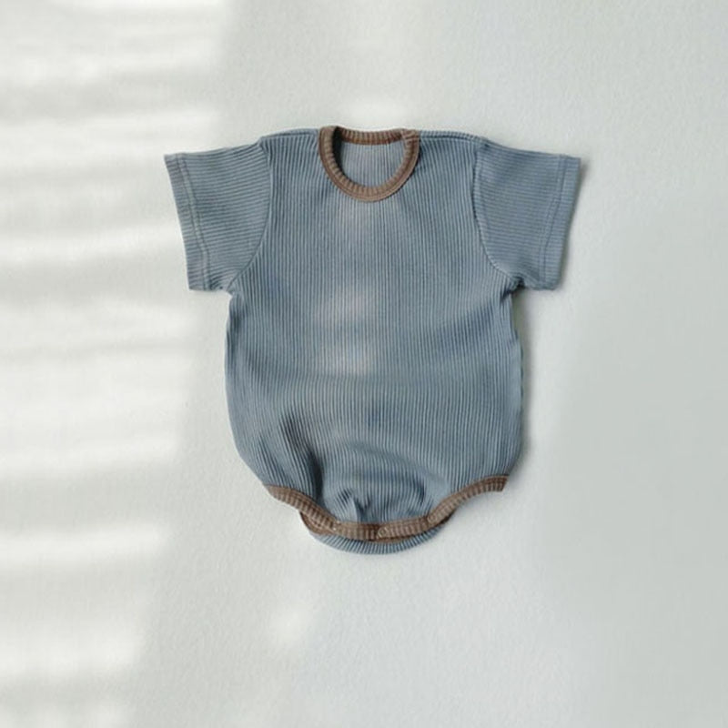 Solid Patterned Baby Bodysuit