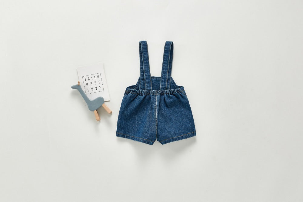 Sleeveless Denim Overalls