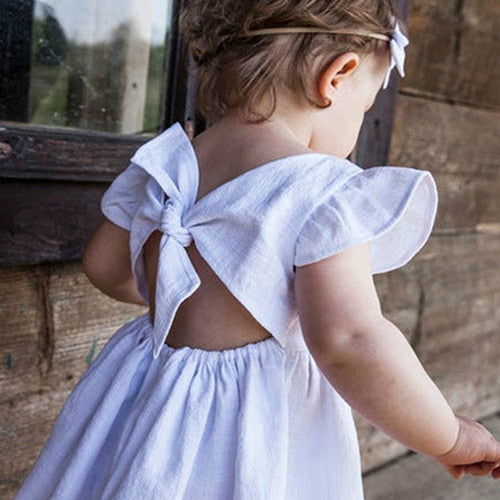Flying Sleeved Girls Dress