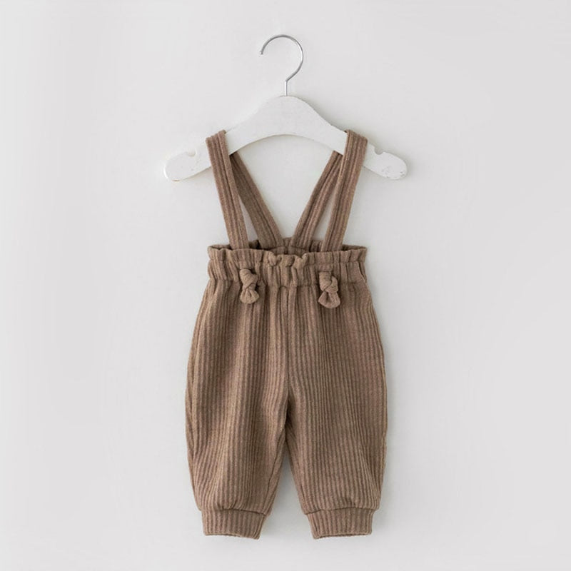 High-Waisted Striped Corduroy Pants