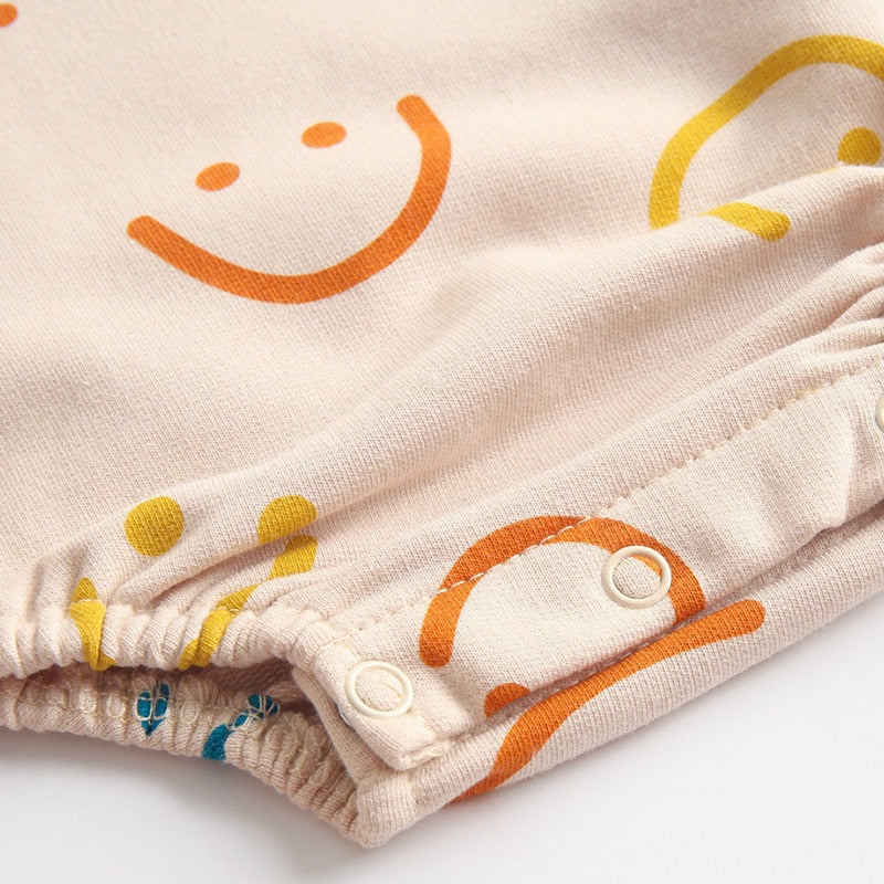 Colorful Smiley Onesie With Headband