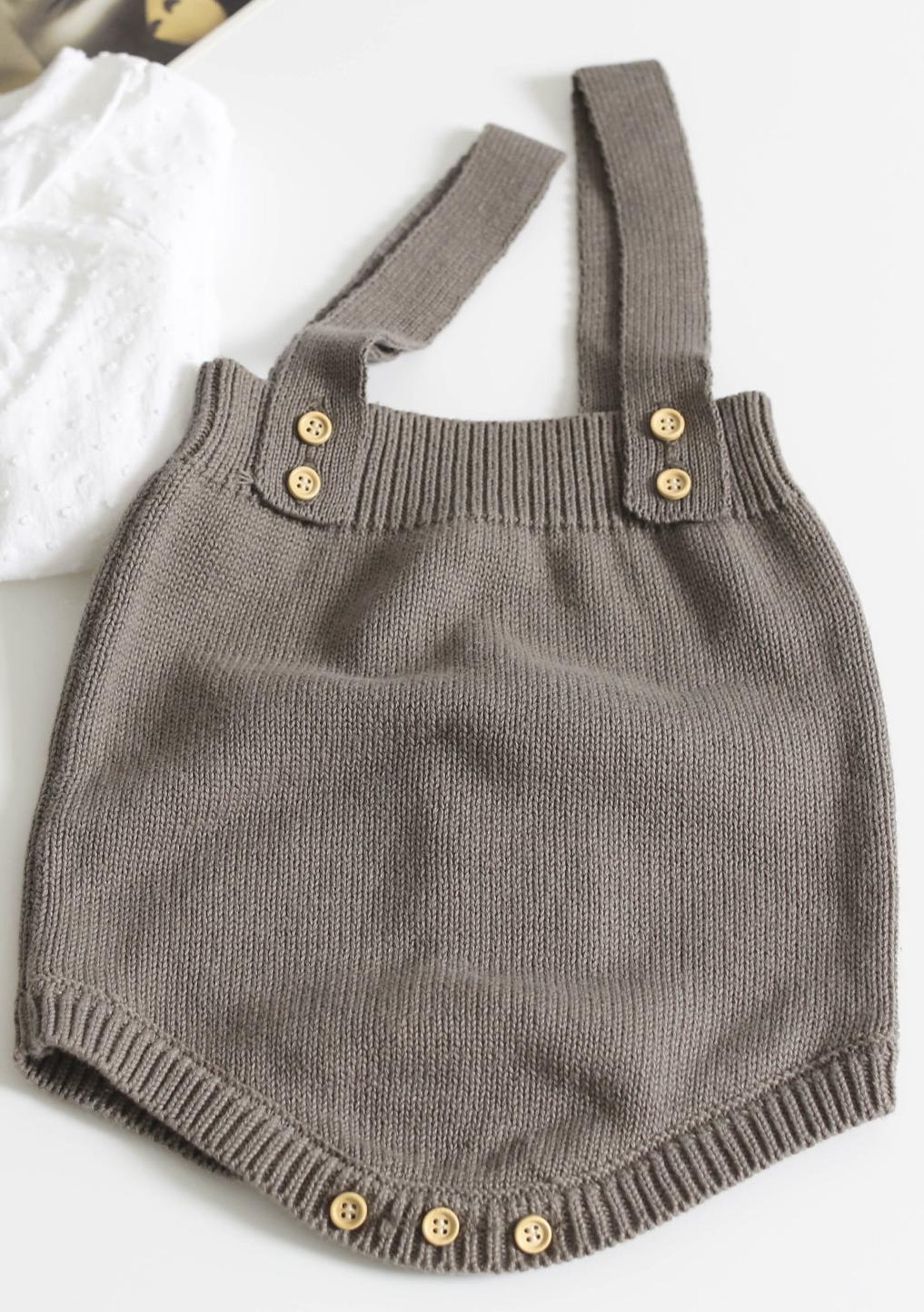 Sleeveless Knitted Romper