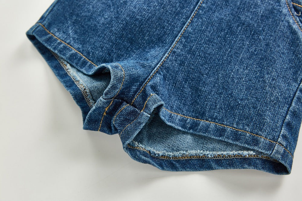 Sleeveless Denim Overalls