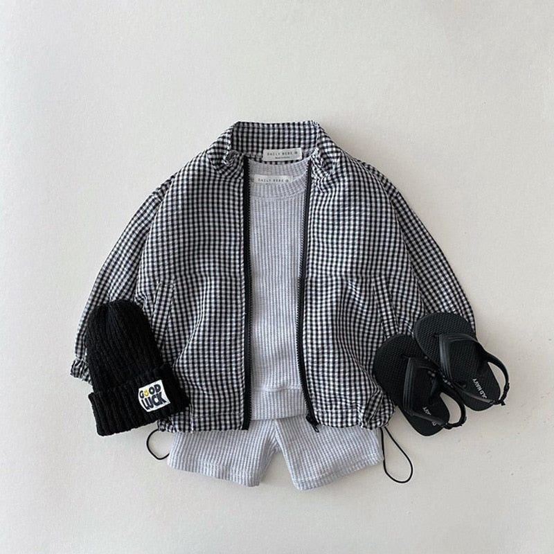 Plaid Lightweight Children's Jacket