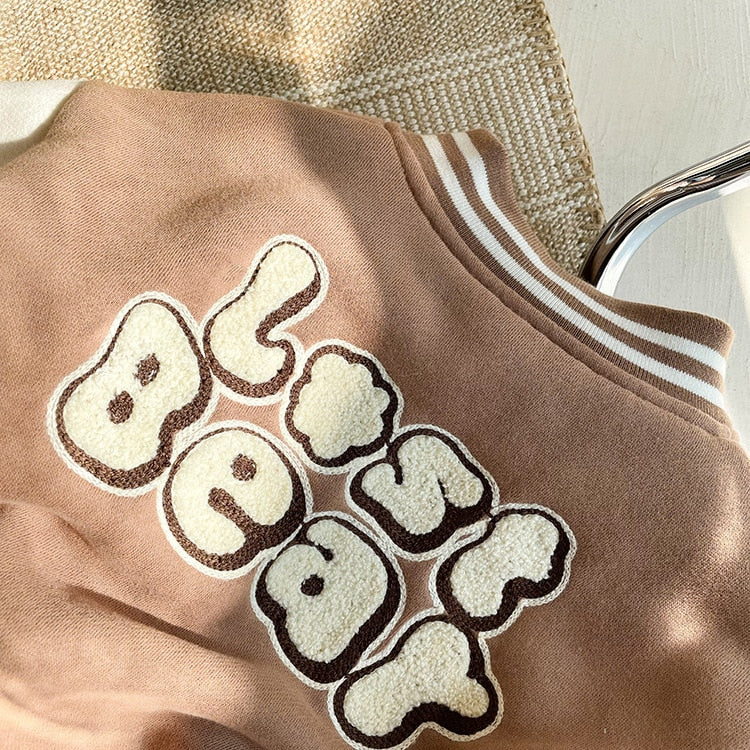Warm Fleece Baseball Uniform Jacket