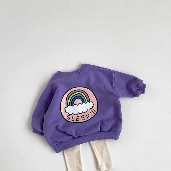 Sleep!!! Rainbow Sweatshirt