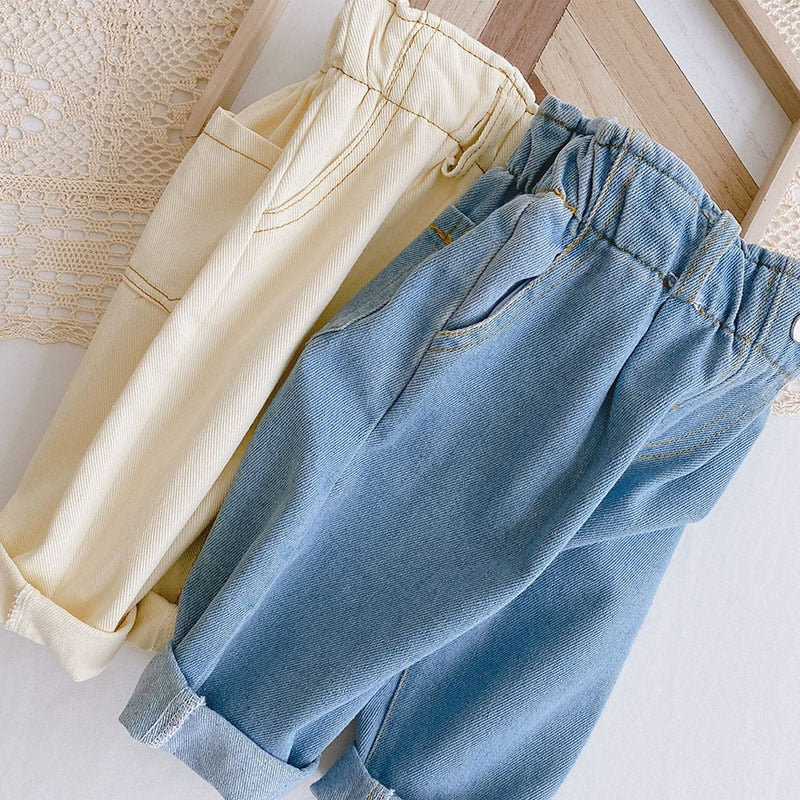 Bud Waist Denim Pants