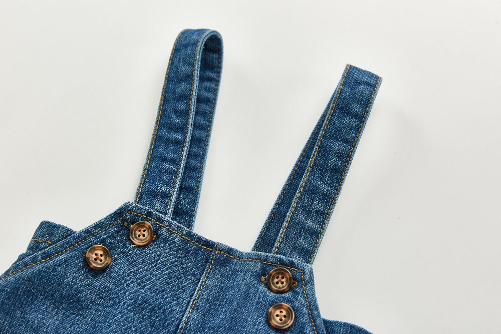 Sleeveless Denim Overalls