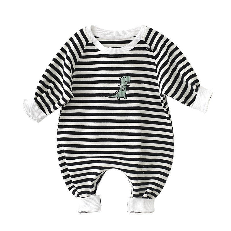 Dinosaur Embroidered Romper