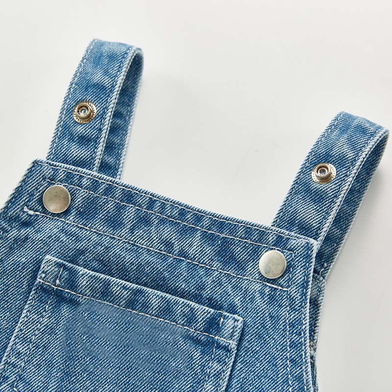 Sleeveless Denim Overalls