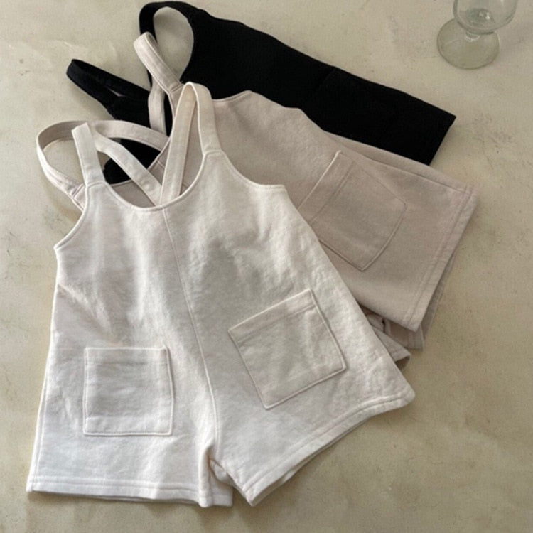 Toddlers Solid Jumpsuit