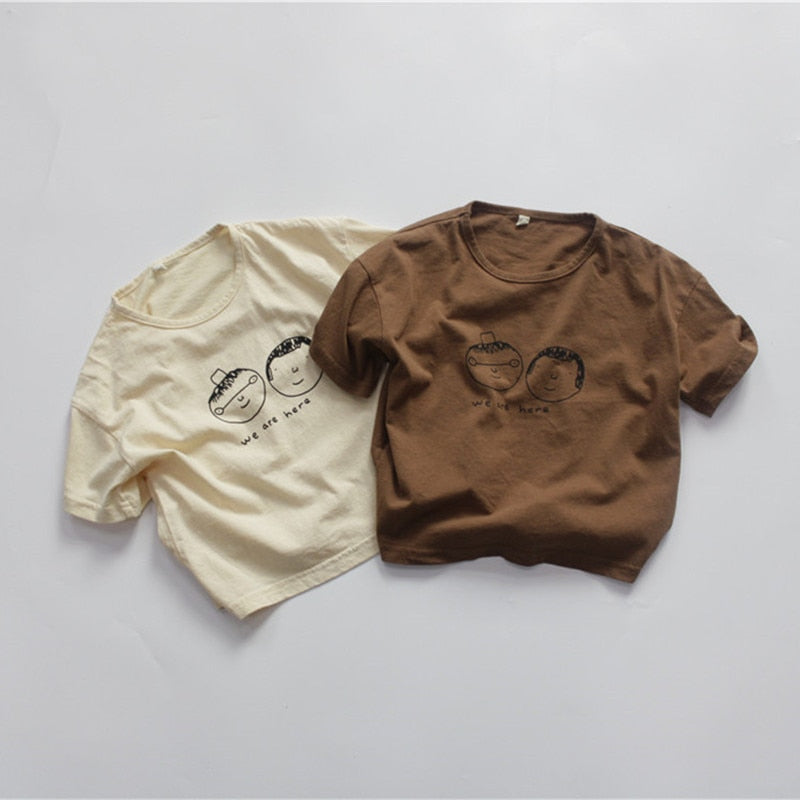 Casual Cartoon Graphic Tee