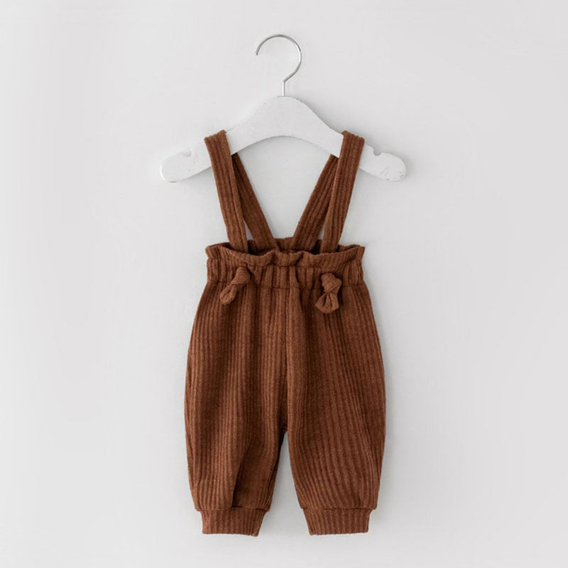 High-Waisted Striped Corduroy Pants