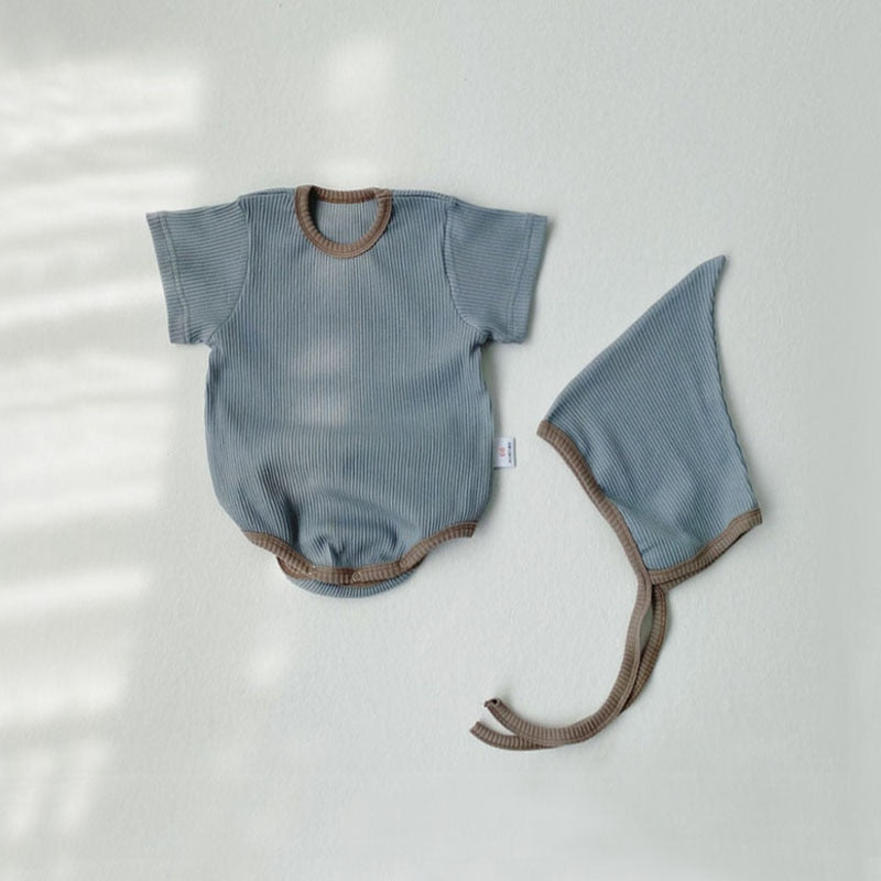 Solid Patterned Baby Bodysuit