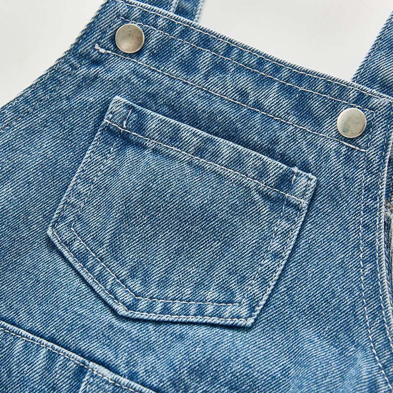 Sleeveless Denim Overalls