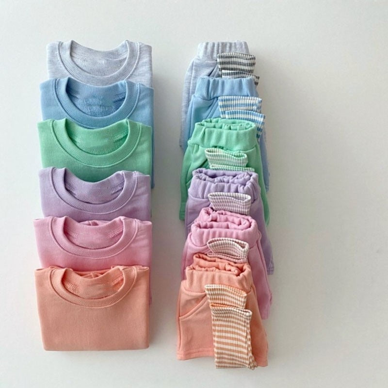 Two-Piece Solid Pullover Set