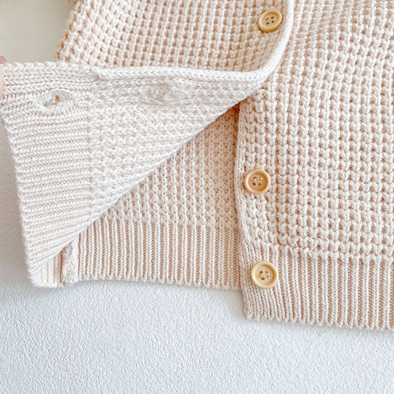 Beige Knitted Cardigan