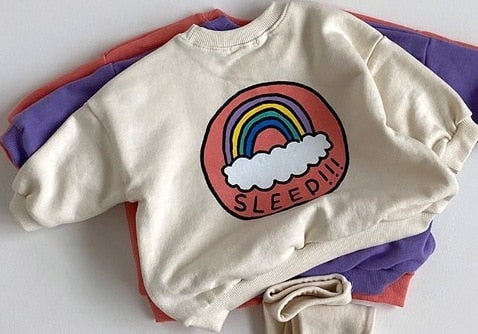 Sleep!!! Rainbow Sweatshirt