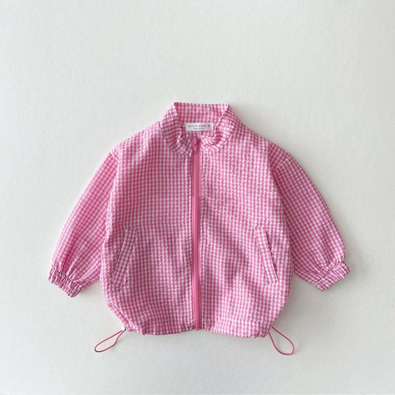 Plaid Lightweight Children's Jacket