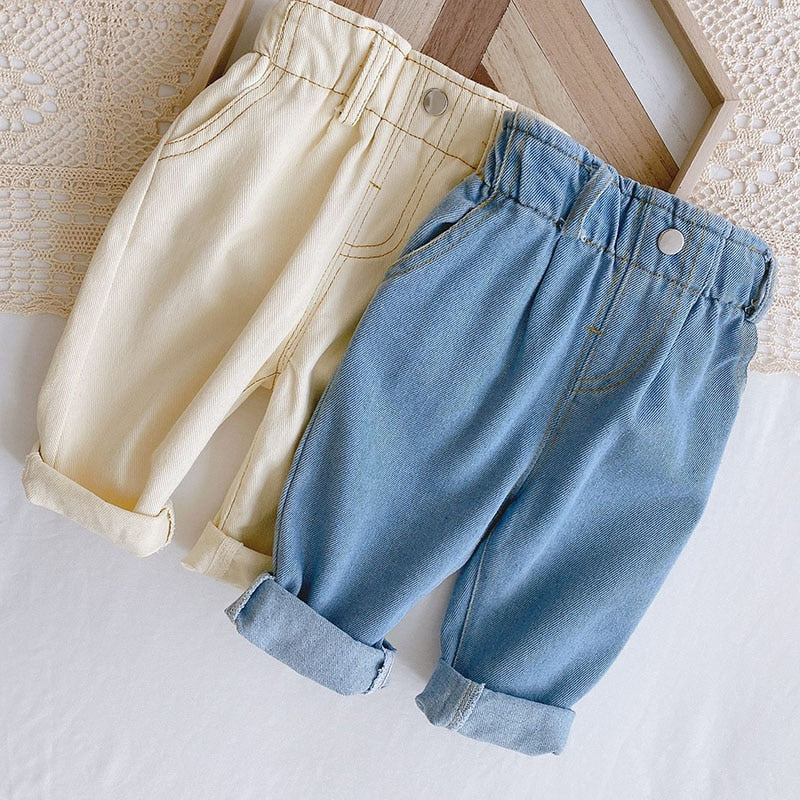 Bud Waist Denim Pants