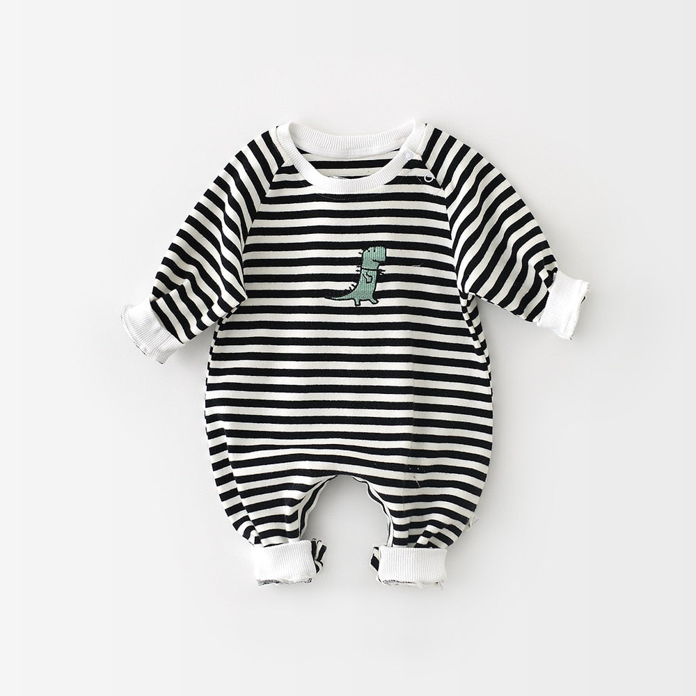 Dinosaur Embroidered Romper