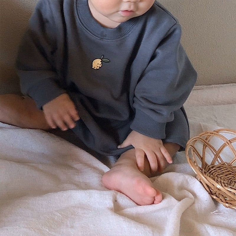 Soft Long-sleeved Snap Bodysuit