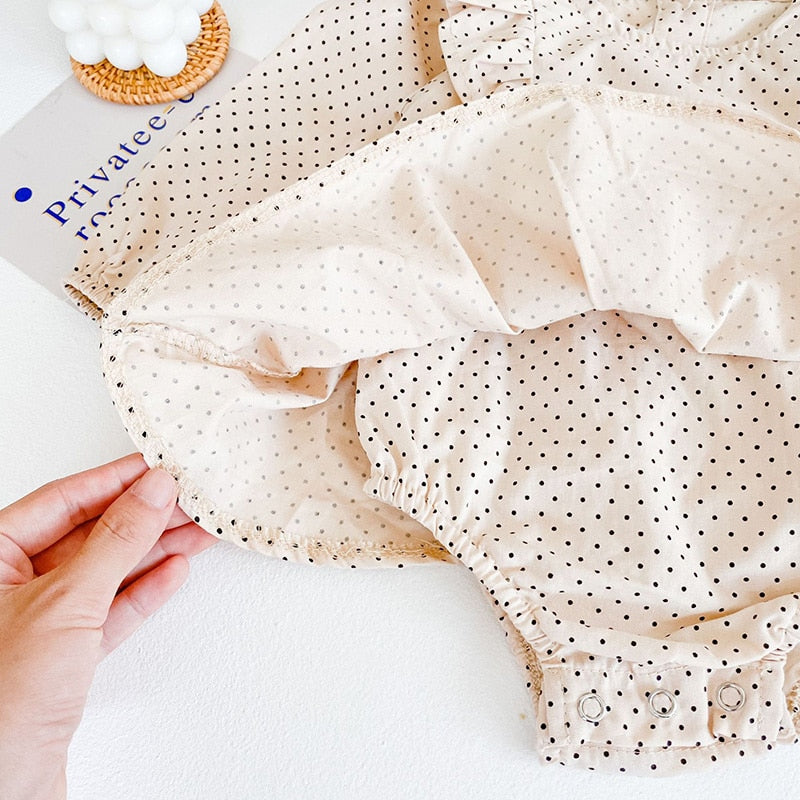 Heart Print Bodysuit & Hat Outfit