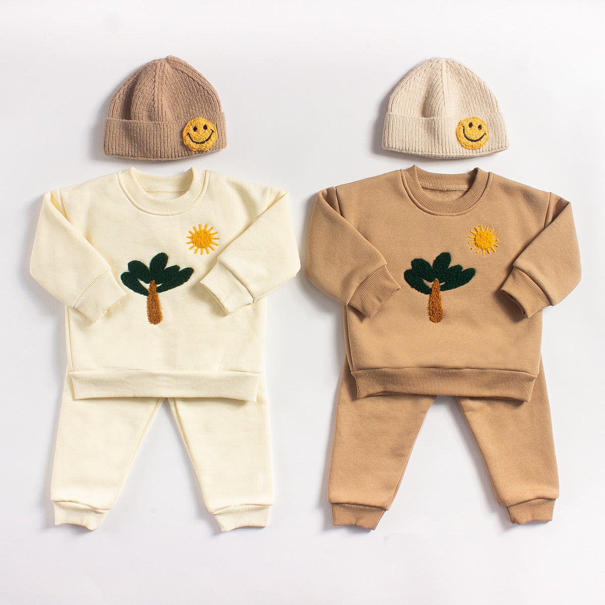 Warm Fleece Sweatshirt & Pants Set