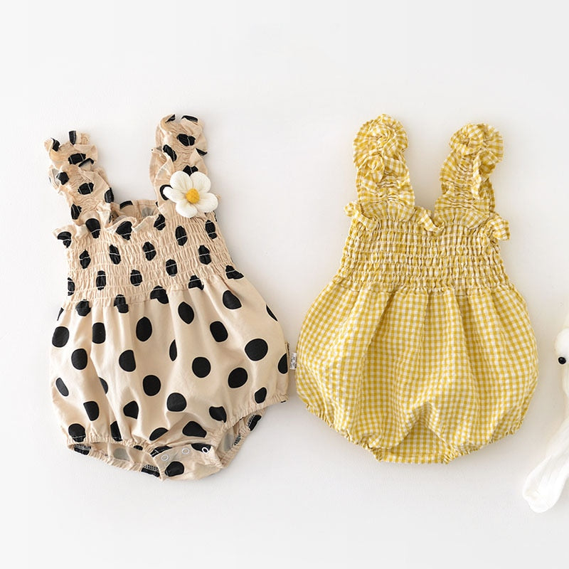Sunflower Patterned Onesie