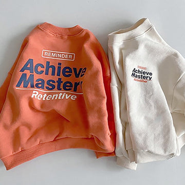 Letter Print Loose Graphic Sweatshirt