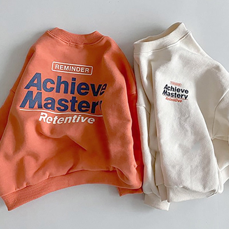 Letter Print Loose Graphic Sweatshirt