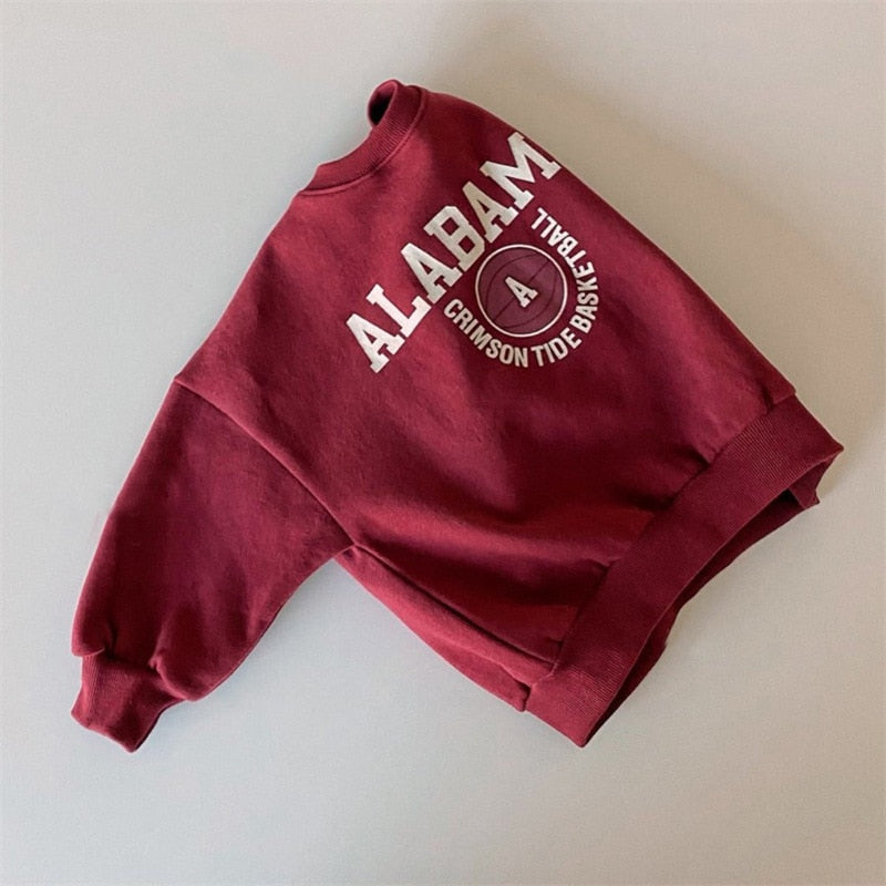 ALABAMA Letter Print Sweatshirt