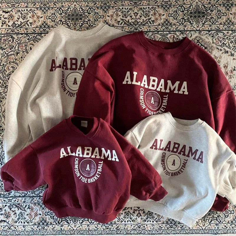 ALABAMA Letter Print Sweatshirt