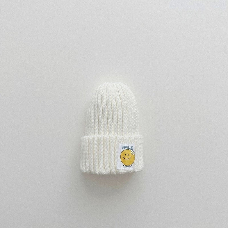 Smiley Face Patch Beanie