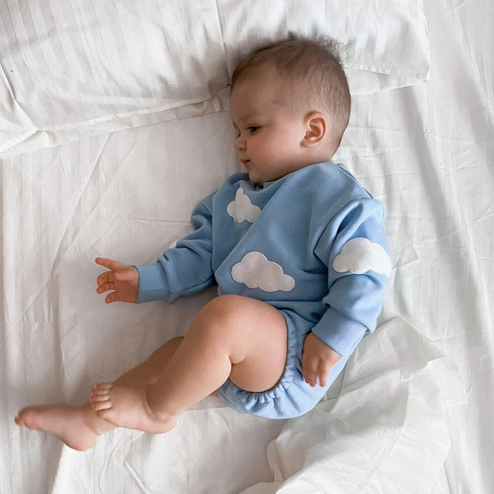 Cloud Sweatshirt Romper