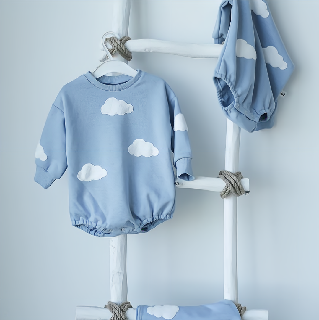Cloud Sweatshirt Romper