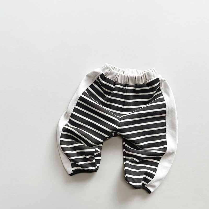 Striped Patchwork Pants