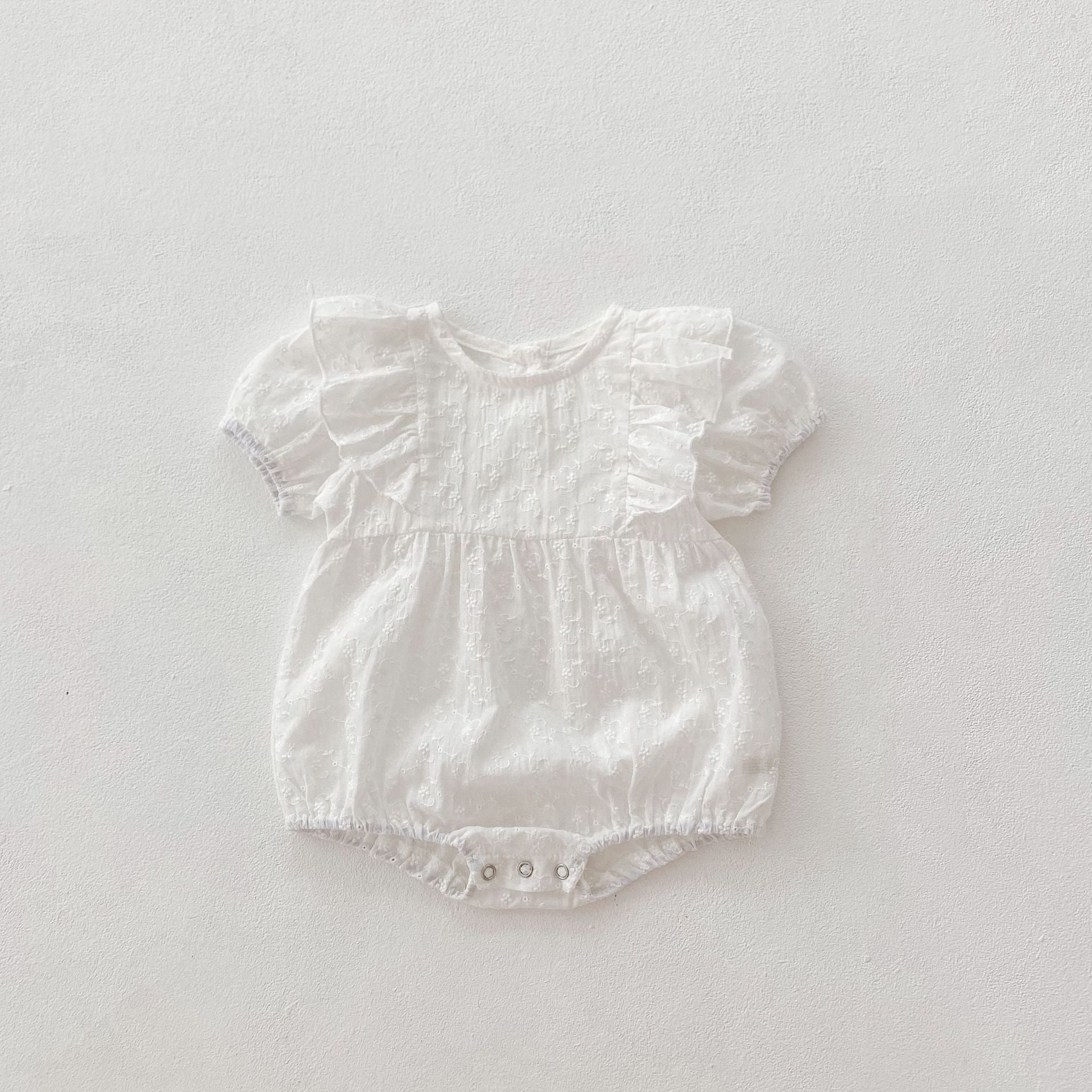 Solid Color Embroidered Bodysuits