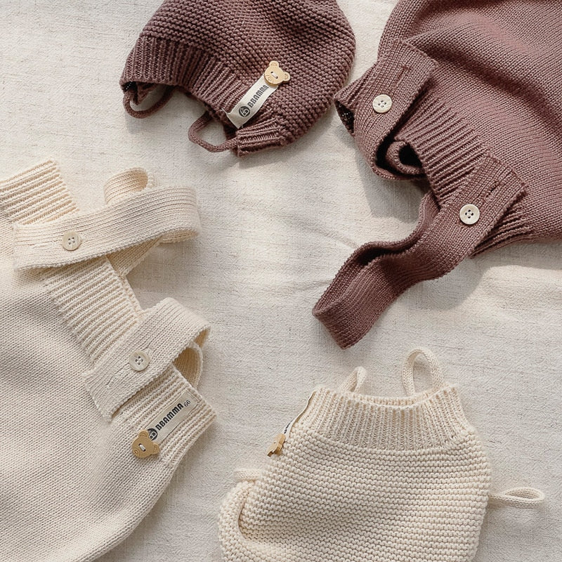 Knitwear Sling Onesie & Hat