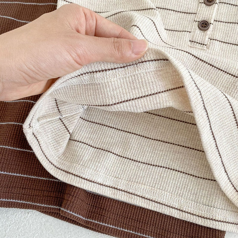 Striped Tee & Bloomer Set