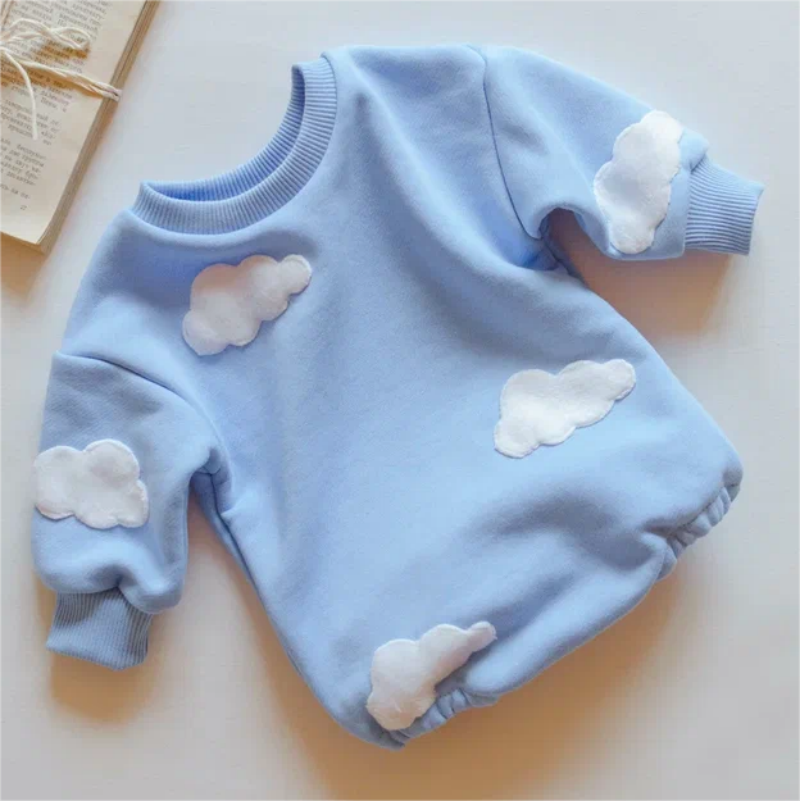 Cloud Sweatshirt Romper