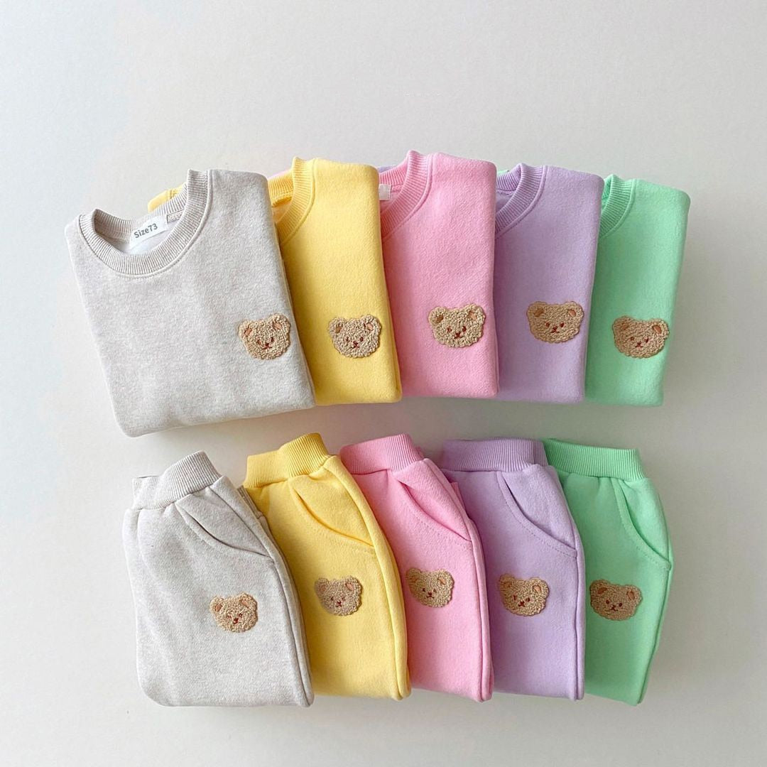 Warm Bear Fleece Lined Jogger Set