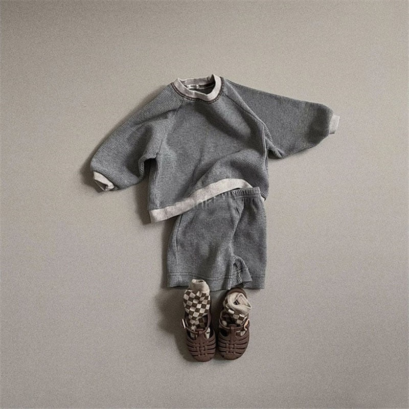 Casual Pullover & Shorts Two-Piece Set
