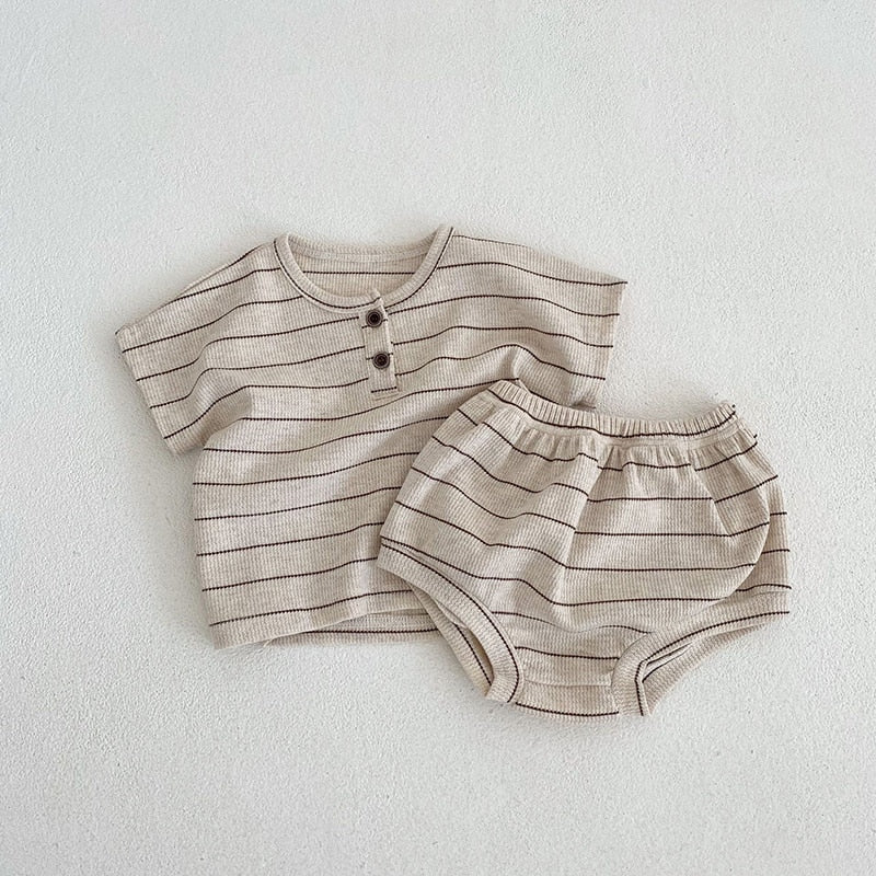 Striped Tee & Bloomer Set